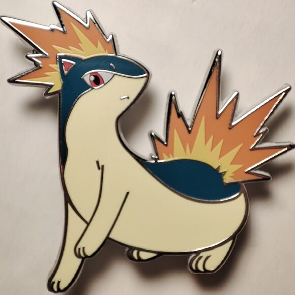 Pokemon TCG Quilava Enamel Pin Badge Official Nintendo Collectible Lapel Brooch - Picture 1 of 3